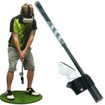 DriVR Elite Mini VR Golf Club Handle Attachment - Carbon Fiber VR Golf Club Handle for Quest 2, 3 and Pro - Adjustable Weighted VR Golf Simulator Grip