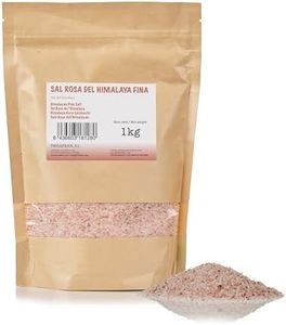 FRISAFRAN | Sal Rosa del Himalaya FINA 1kg | sal del himalaya | 100% Natural | sal fina | no refinada | sal himalaya | Alto contenido de minerales | Origen Pakistán
