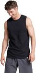 Russell Athletic Men's Cotton Performance Sleeveless Muscle T-Shirt,Black,XX-Large