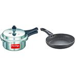 Prestige Non-Induction Aluminum Pressure Cooker and Fry Pan