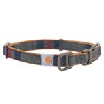 Carhartt Pet Fully Adjustable Webbing Collars for Dogs, Reflective Stitching for Visibility, Blanket Stripe, Large