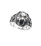 SOMYA BY BM Jewellers Pure 925 Sterling Silver Lion King Ring for boys and Men, Ring Size 20, Weight 7.1 GM