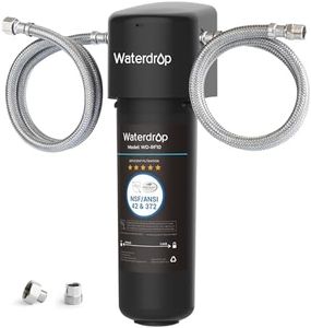 Waterdrop 10UA Under Sink Water Filter System, Reduces PFAS, PFOA/PFOS, Lead, Chlorine, Bad Taste & Odor, Under Counter Water Filter Direct Connect to Kitchen Faucet, NSF/ANSI 42 Certified, 8K Gallons