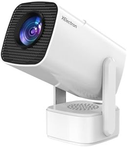 XElectron Techno Android 13 Smart Projector, 2X Brighter, 4X Louder, Remote Focus, 1080P & 4K Support, Rotatable Design, Auto & 4D Keystone with Netflix, Prime, YouTube, etc, WiFi 6 & BT, 720P Native