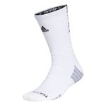 adidas Unisex Creator 365 Basketball Crew Socks (1-Pair), White/Black, Medium