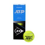 Dunlop Tennis Ball ATP Pressureless – for Clay, Hard Court and Grass (1 x 3 Tube)