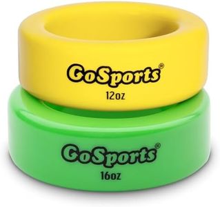 GoSports Baseball and Softball Bat Weights - 2 Pack Baseball Donuts - 16 oz & 12 oz