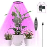 Idealife Plant Grow Light,LED Growing Light Full Spectrum for Large Plant Light,147 CM Plant Growing Lamps with Height Adjustable,10-Level Dimmable,Auto On Off Timing 3/9/12Hrs