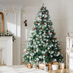 SANTACO 2.1M Christmas Tree Snow Fl