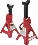 HELLARO 3 TON Steel CAR Jack Stand with Heavy Duty SELF Locking Ratchet Handle (Automotive) (Set of 2 Pieces)