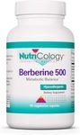 Nutricology Berberine 500mg Supplement - Multi-Faceted Metabolic Support, Supports Healthy Cholesterol, Indian Barberry Root, Hypoallergenic, Vegetarian Capsules - 90 Count