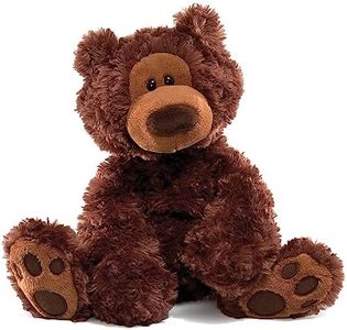 GUND 320046 Philbin Dark Brown Bear 33cmStuffed Plush Toy,30 x 23 x 18cm, Chocolate