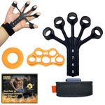 Stalent Finger Strengthener,2024 Upgraded Design,Adjustable Grip Trainer with 4 Resistance Levels,Durable 4Pack Finger and Forearm Exerciser for Advanced Hand Strength Training,Won’t Break Easily