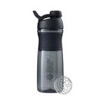 BlenderBottle SportMixer Twist Cap Tritan Grip Shaker Bottle, 28-Ounce, Black