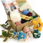 Woolbuddy Needle Felting Kit, Sea Animals, Felting Kits for Beginners Adults and Kids, Needle Felting Kit for Beginners, Felting Supplies Inc, Wool Roving, Felting Needles, Felting Pad, Instruction