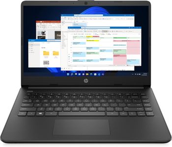 HP Stream 14" Laptop – Intel N4120, 4GB RAM, 64GB eMMC, HD Display, Jet Black