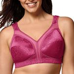 Playtex Women's 18 Hour Comfort Strap Wire Free Bra, Signature Berry, 40DD