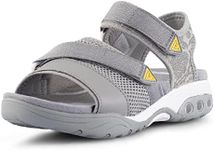 Therafit Mia Women's Water Resistant Adjustable Sport Sandal - for Plantar Fasciitis/Foot Pain Grey / 12