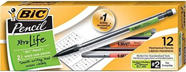 BIC Pencil Xtra Life, Medium Point (0.7 mm), 12-Count