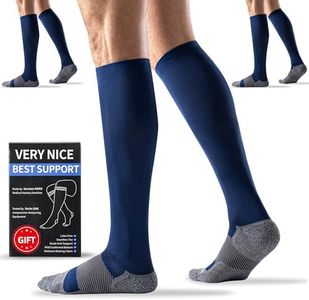 Bbfrey Compression Socks 20-30 mmHg for Men Women (3 Pairs) - Best Support Circulation
