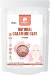 AmazerCare Natural Calamine Clay Powder for Skin Care & Face Pack (200gm, Pouch Packing) Exfoliating, Detoxifying, Soothing and calming