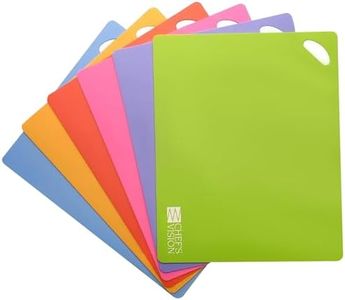 Chef's Vision Flexible Cutting Mats - Set of 6 Non-Slip, Color-Coded Kitchen Cutting Mats - Silicone Flexible Chopping Board for Safe, Easy Food Preparation - 15” x 12” Cutting Mats for Kitchen