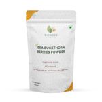 Bionode Organics Sea Buckthorn Berries Powder (100g), Nutrient-Dense Dry Sea Buckthorn Superfood, Rich Source of Omega 3, 6, 7 & 9, Packed with Fiber, Collagen, Vitamin C & E for Optimal Health