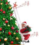 OneStoreIndia Handcrafted Christmas Musical Santa Claus Climbing Ladder with Jingle Bell Music for Kids and for Decoration.