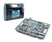 Star Trek: The Next Generation 100-Piece Engineering Field Kit Tool Set | Handy Gadgets Include Screwdrivers, Utility Knife, Wire Cutter, Metal Prybars, And More | Survival Tools, Camping Accessories