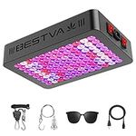 BESTVA 1000W Led Grow Light 2x2ft LM301B Diodes Reflector Full Spectrum LED Growing Lights for Indoor Plants Greenhouse Double Switch Vegetable & Bloom Growing Lamps Actual Power 145Watt