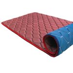Coir-on Slim Foldable Travel Mattress- 72X48X1 (inch) - Maroon