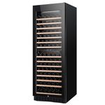 Carysil Wine Cooler, Stores up to 165 Bottles, Free Standing, Dual Cooling Zone (5°C-12°C White & 12°C-20°C Red Wine), Adjustable Wooden Shelves with Toughened Glass Door, LED Display