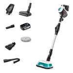 Bosch Unlimited 7 Aqua Vacuum & Mop, 2 in 1 Cordless Stick Vacuum with DynamicAqua Mop, AllFloor DynamicPower Brush, Flex Tube Design, Interchangeable 18 V Battery, 40 minutes run time - White