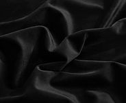 TEXTILES CASA 220GSM Imported Velvet Fabric for Sofa Upholstery Curtains Cushions Sofa Cover DIY Dresses Velvet Cloth Unstitched Fabric Material- 56 Inch Width, 10 Meter, Black