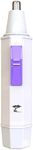 ToiletTree Products Water Resistant White Nose and Ear Hair Trimmer with LED Light