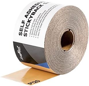 toolant 120 Grit Sandpaper Roll, 2-3/4" Wide 20 Yard Longboard Self Adhesive PSA Stickyback Sand Paper for Woodworking, Metal, Plastic, Automotive, Sanding Blocks