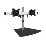 SIIG Premium Aluminum Dual Monitor Stand - 2 Monitors 13" to 27" Up to 17.6 lbs VESA 75 and 100 (CE-MT2011-S1)