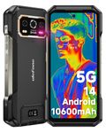 Ulefone Armor 27T Pro 5G Rugged Smartphone, Thermal Imaging 24GB+256GB Android 14, 10600mAh 33W, 50MP+64MP Night Vision 6.78" 120Hz Corning Gorilla Glass Victus, Dual SIM Mobile Phones