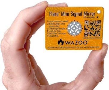 Flare™ 2" x 1.5" Mini Signal Mirror for Everyday Carry, Camping, Hiking, Travel, Survival | First Aid Kits, Emergency Kits, Pocket Survival Kits, and Bugout Bags