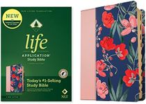 NLT Life Application Study Bible, Third Edition (LeatherLike, Pink Evening Bloom, Indexed, Red Letter)