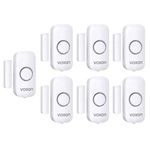 VOXON wireless Door and Window Alarm Sensor 7 Pack 2 Modes Magnetic Window Door Burglar Alarm with 120dB Loud for Kids Safety Home Shop Security