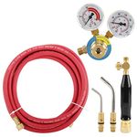 KUNTEC Air Acetylene Welding & Cutting Torch Professional Set with CGA 200 Welding Gas Welder