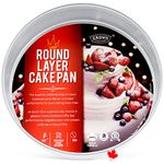 Crown 11 inch Cake Pan, 3" Deep, Heavy Duty, Even-Heating, Pure Aluminum