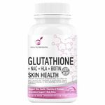 Glutathione Tablets For Skin Health, L-Glutathione 1000mg With Vitamin E, C, Hyaluronic Acid, Biotin Supplements & Grape Seed Extract For Face and Skin Antioxidant- 1 count, 60 capsules