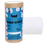 Leef Absorbent Pure Cotton Roll for Baby care | Cometic & Skincare Use | Soft Cotton for cleaning Wound's | Art & Craft's | Medical Use (100gm)