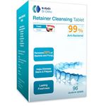 Denture Cleaner, Retainer Cleaning Tablets - Up Graded Formula Double Cleasner - Effective Removal of Dental Stains (3 Month Supply)