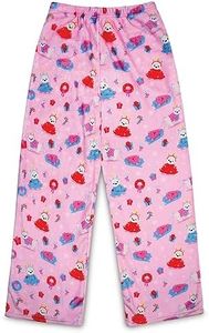 iscream Big Girls Silky Soft Plush Fleece Pants - Holiday Friendship Collection, Merry Woof-mas, 14