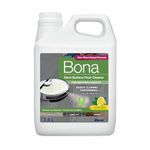 Bona Hard-Surface Floor Cleaner for Mopping Robots and Vacuums, Concentrate, Quick-drying and Streak-free, Lemon Mint - 2.5L