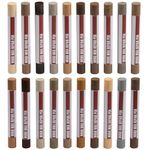 Uxney Wood Filler Sticks,20 Colors Wood Repair Wax Crayons,Wood Furniture Markers Touch up for Repairing Scratches, Dings, Cracks and Holes in Wood Floors, Cabinets, Cut Panels(Technicolor Series)