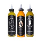 Heartbeat Hot Sauce - Milder Ones Collection 3-Pack (1 x Dill Pickle Serrano, 1 x Jalapeno, 1 x Heatonist #4 Lion's Mane Piri Piri)